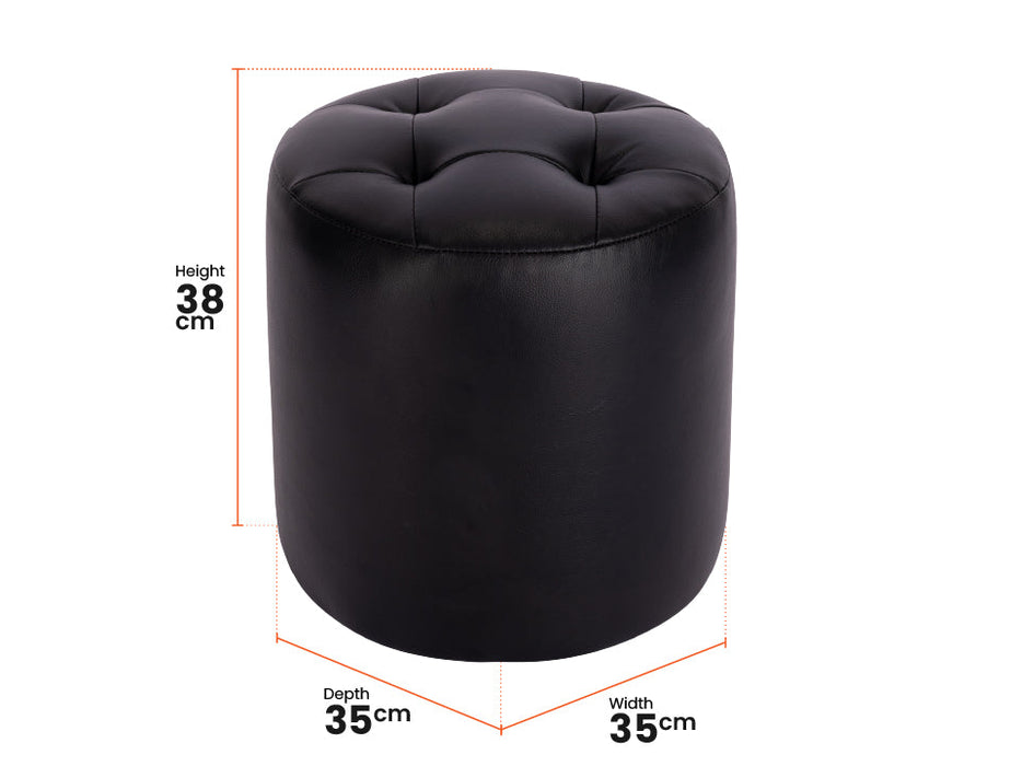 2+2 Recliner Sofa Set - Black Leather Sofa Package - Trento