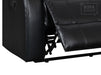 2 Seater Leather Recliner Sofa in Black - Sortino - Sofa Sale