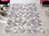 Small Rug in Grey Fabric - Indoor and Outdoor Rug -Ribeira