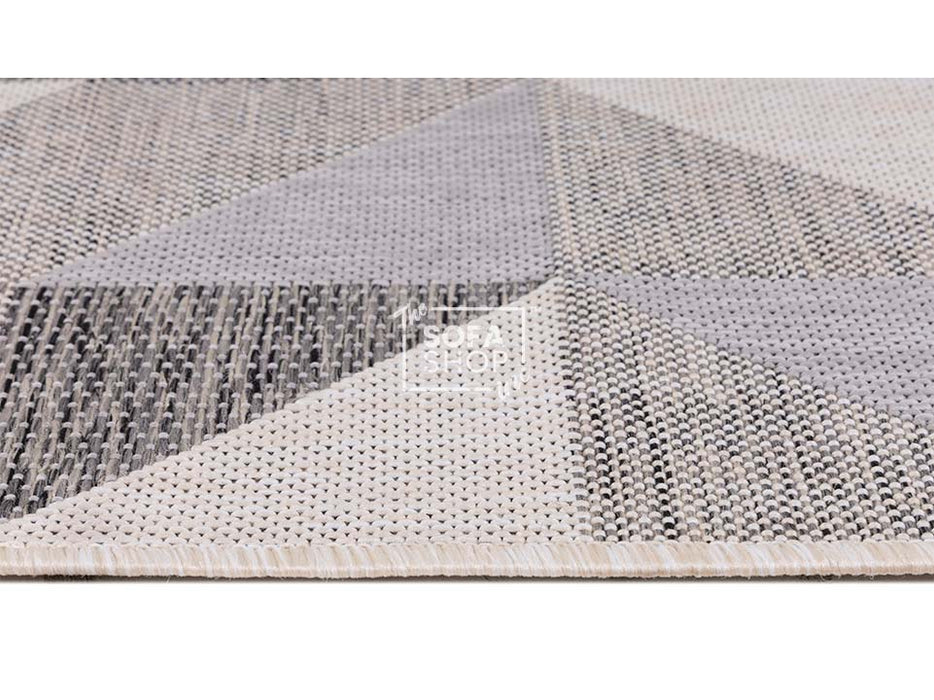 Small Rug in Grey Fabric - Indoor and Outdoor Rug -Ribeira