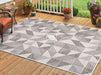 Small Rug in Grey Fabric - Indoor and Outdoor Rug -Ribeira