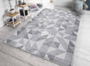 Small Rug in Grey Fabric - Indoor and Outdoor Rug -Ribeira