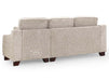 Right Hand Corner Sofa in Grey Or Beige Fabric - Nebraska