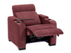 Recliner Chair with Electric Reclining, USB Ports, Cup Holders & LED Lights, Purple Velvet Sofa | Rimini | The Sofa Shop