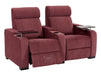 2 Seater Reclining Sofa with Electric Reclining, USB Ports, Cup Holders, Storage Boxes & LED Lights | Purple Velvet Sofa | Rimini | The Sofa Shop