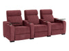 3 Seater Reclining Sofa with Electric Mechanism, USB Ports, Cup Holders, Storage Boxes & LED Lights | Purple Velvet Sofa | Rimini | The Sofa Shop