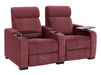 2 Seater Reclining Sofa with Electric Reclining, USB Ports, Cup Holders, Storage Boxes & LED Lights | Purple Velvet Sofa | Rimini | The Sofa Shop