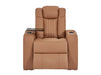 3+2+1 Sofa Set Leather Recliner with USB Charging, Cup Holders, Storage, LED Lights & Massage | Tan Leather Aire | Capri | The Sofa Shop