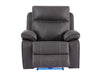 Electric Recliner Chair & Cinema Seat In Grey Resilience Fabric With Power Headrest - Vinsonova