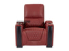 3+2+1 Electric Reclining Sofa Set | 3.Piece Real Leather Home Cinema Suite in Red with Storage, LED & Power Headrests | Assisi | The Sofa Shop