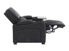 1 Seat Electric Recliner Chair Home Cinema Sofa | Real Leather Chair in Black + Enhanced Power Recline + Storage Compartments | Assisi | The Sofa Shop