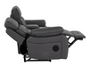 2 Seater Fabric Electric Recliner Cinema Sofa in Grey Fabric with Console, Power Headrest, Power Recliner, Bluetooth, Socket Set, Storage Drawer, USB & Wireless Charging | Sicily | The Sofa Shop