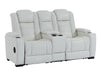 3+2 Seater Leather Sofa Packages with Power Headrest, USB Ports, Electric Reclining, Massage Seat, Bluetooth Speaker, Socket Set & Storage Drawer | White Real Leather Sofas | Napoli | The Sofa Shop