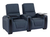 3+2+1 Power Recliner Sofa Set | 3 Piece Sofa Package in Blue Genuine Leather with Chilling Cup Holders, USB & Table | Assisi | The Sofa Shop