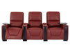 3+2+1 Electric Reclining Sofa Set | 3.Piece Real Leather Home Cinema Suite in Red with Storage, LED & Power Headrests | Assisi | The Sofa Shop