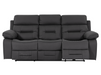 3+2+1 Seater Grey Fabric Sofas with Drop-Down Table, Power Headrest, Power Recliner, Bluetooth, Socket Set, Storage Drawer, USB Port | Sicily | The Sofa Shop