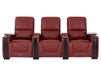 3+2+1 Electric Reclining Sofa Set | 3.Piece Real Leather Home Cinema Suite in Red with Storage, LED & Power Headrests | Assisi | The Sofa Shop