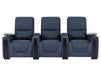 3+2 Recliner Cinema Sofa Suite | Electric Home Theatre Seats in Blue Genuine Leather with Cooling Cup Holders, LED & USB | Assisi | Sofa Shop