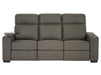 3+1 Electric Recliner Sofa Set. Two Piece Sofa Package in Grey Fabric + Table + USB + Wireless Charger + USB Ports + Cup Holders | Palmero | The Sofa Shop