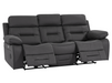 3+2 Seater Grey Fabric Sofas with Drop-Down Table, Power Headrest, Power Recliner, Bluetooth, Socket Set, Storage Drawer, USB & Wireless Charging | Grey Fabric | Sicily | The Sofa Shop