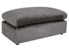 Grey Fabric Footstool For Sofa - Genova