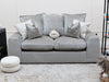 2 Seater Beige Fabric Sofa With Removable Cushions - Genova