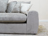 2 Seater Beige Fabric Sofa With Removable Cushions - Genova