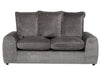 3 2 1 Fabric Sofa Set in Grey With Removable Cushions - Genova