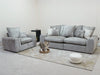 Set of 3+1 Seater Beige Fabric Sofa With Removable Cushions