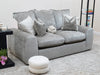 2 Seater Beige Fabric Sofa With Removable Cushions - Genova