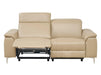 3 2 Electric Recliner Sofa Set. 2 Piece Recliner Sofa Package Suite in Beige Leather With USB Ports & Cooling Cup Holders- Solero