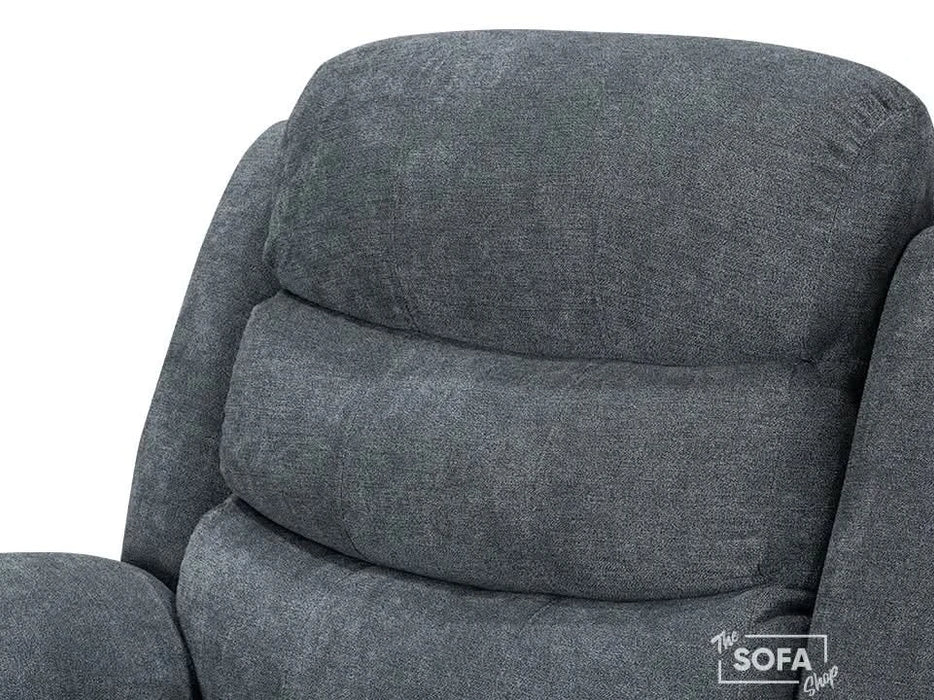 2 Seater Grey Fabric Electric Recliner Cinema Sofa With Power Headrest, USB Charging & Storage | Chelsea | The Sofa Shop