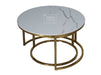 Cato Nest of 2 Short Round Coffee Table