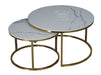 Cato Nest of 2 Short Round Coffee Table