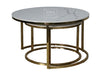 Cato Nest of 2 Short Round Coffee Table