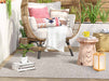 Small Rug in Ivory Fabric - Indoor and Outdoor Rug - Tortosa