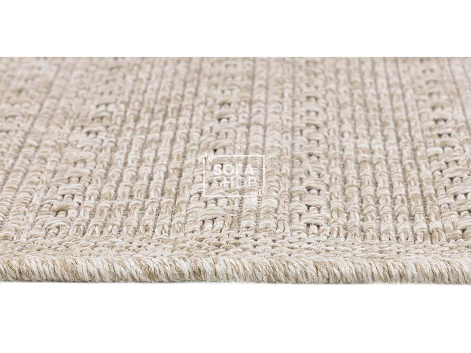 Small Rug in Ivory Fabric - Indoor and Outdoor Rug - Tortosa