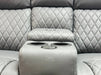 Venice 2 Seater Electric Recliner Sofa & Cinema Seats Smart Cinema Sofa  Grey Leather - Not Used But Massage Not Working - Ex Display Sofas 184