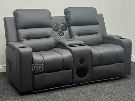 Siena 2 Seater Electric Recliner Cinema Sofa with Massage, Bluetooth Speaker & More - Ex Display Sofas 266