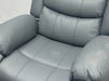 Sortino Manual  Recliner Chairs in Grey Leather - Minor Wear - Second Hand Sofas 194