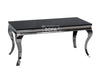 Dinning Table Black Marble & Silver legs - Louis