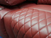 Venice 3 Seater Electric Recliner Sofa & Cinema Seats Smart Cinema Sofa  Red Leather - Minor Scuffs - Second Hand Sofa 326