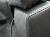 Venice 2-Seater Electric Cinema Recliner Sofa in Black Leather - Slightly Wobbly Left Side & Repaired Main Support Beam - Second Hand Sofa 328