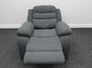 Chelsea Electric Recliner Chair in Dark Grey Fabric - Tiny Rip on Seat - Second Hand Chairs 317