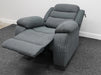 Chelsea Electric Recliner Chair in Dark Grey Fabric - Tiny Rip on Seat - Second Hand Chairs 317