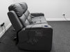 Siena 3 Seater Electric Recliner Cinema Sofa in Grey Leather - Different Firmness Level Between Seats & Leather Creased - Second Hand Sofas 316