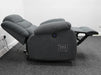 Chelsea Electric Recliner Chair in Dark Grey Fabric - Tiny Rip on Seat - Second Hand Chairs 317