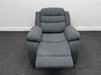 Chelsea Electric Recliner Chair in Dark Grey Fabric - Tiny Rip on Seat - Second Hand Chairs 317