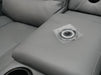 Siena 2 Seater Electric Recliner Cinema Sofa in Grey Leather - Minor Scuffs - Second Hand Sofas 325