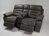 Tuscany 2 Seater Electric Recliner Sofa & Cinema Seats in Grey Fabric - Damaged at Back - Ex Display Sofas 339